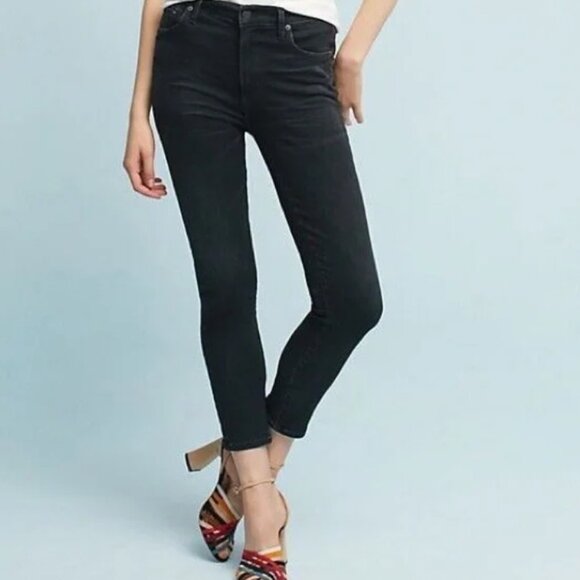 Citizens Of Humanity Denim - Citizens of Humanity Rocket crop high rise skinny jeans Black Size 29
